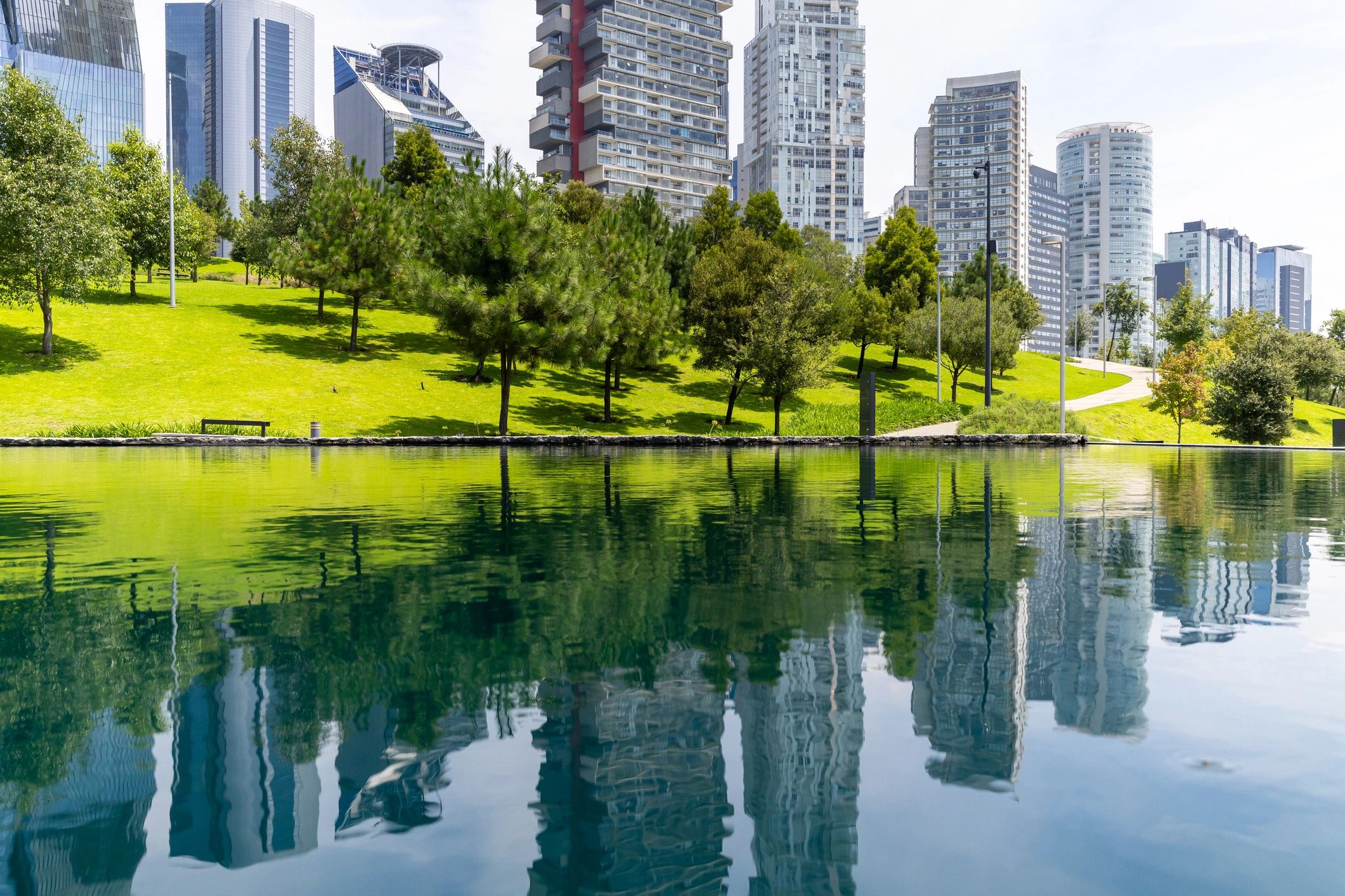 Parque urbano en México