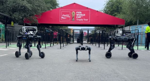 Perros robot de Fuerza Civil reforzarán seguridad del Mundial 2026