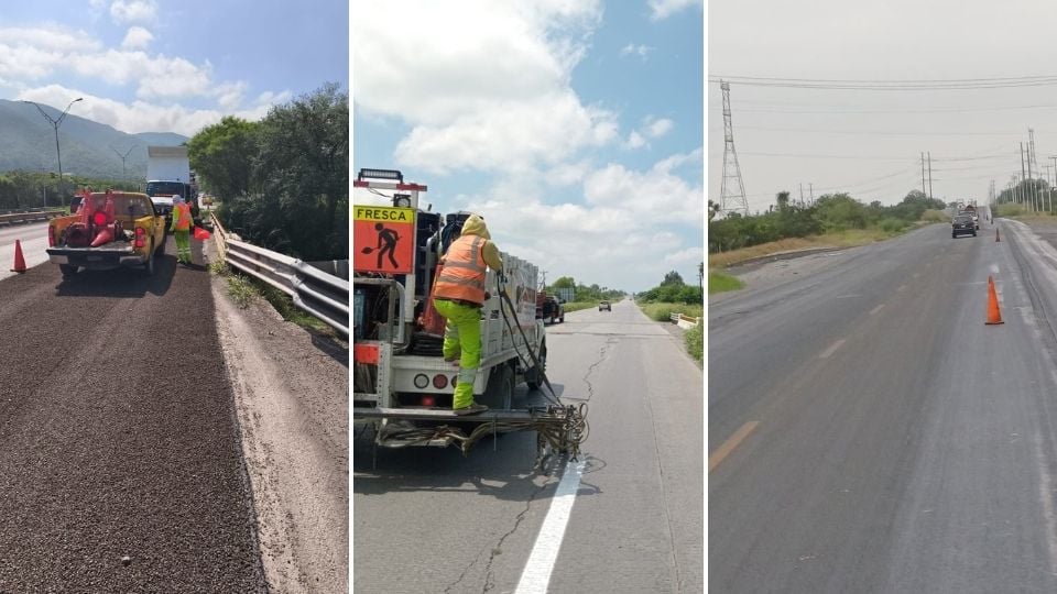 Avanzan obras de conservación en carretera Victoria-Monterrey